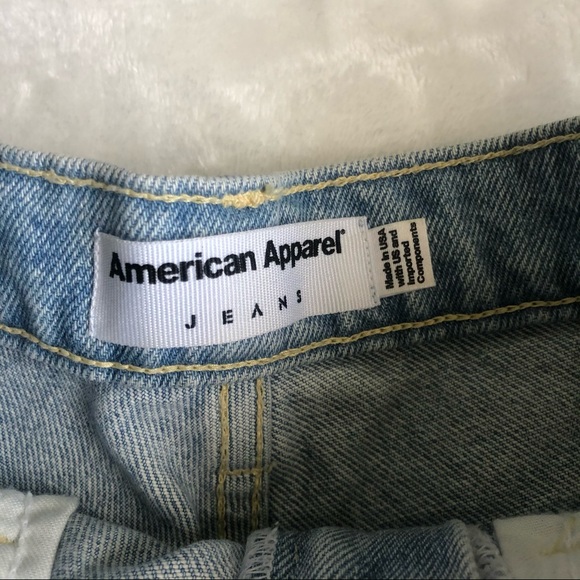 American Apparel High Waisted Jean Short - Picture 4 of 6